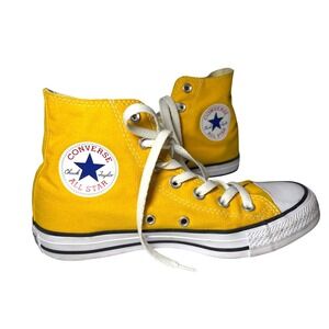 Converse Chuck Taylor All Star High Top Yellow Canvas Sneakers 130125F Mens 5 W7